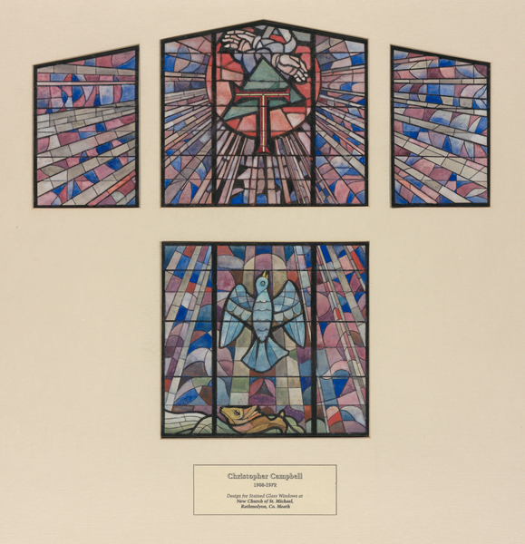 STAINED GLASS WINDOW DESIGNS, ST MICHAEL’S THE ARCHANGEL CHURCH, RATHMOLYON, CO. MEATH